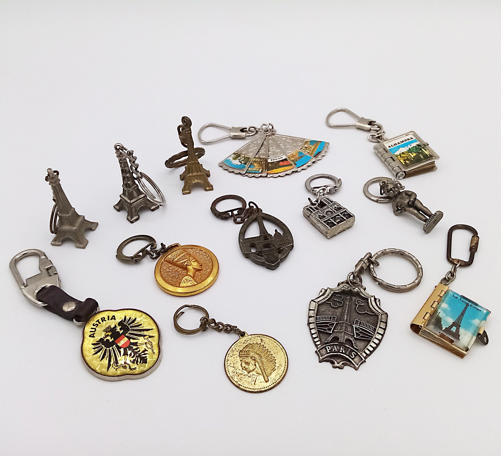 Custom Metal Paris Keychain Souvenir Magnet Maker (BS11411
