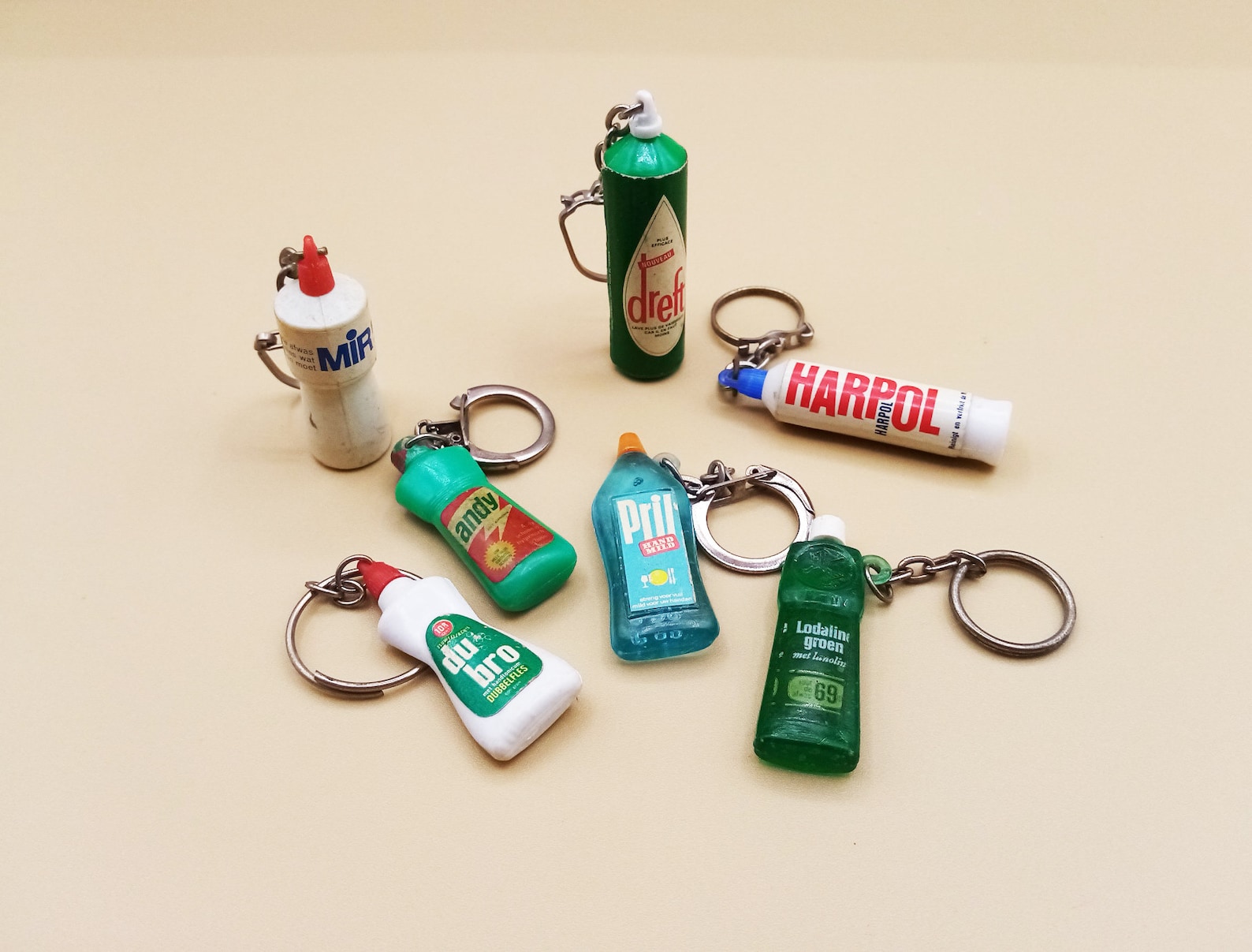 1960s Cleaning Product Collection Keychain, Food Keychain, Vintage ...