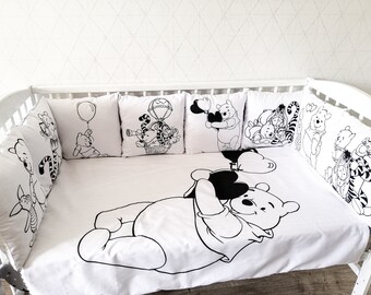 Winnie The Pooh Crib Bedding Etsy