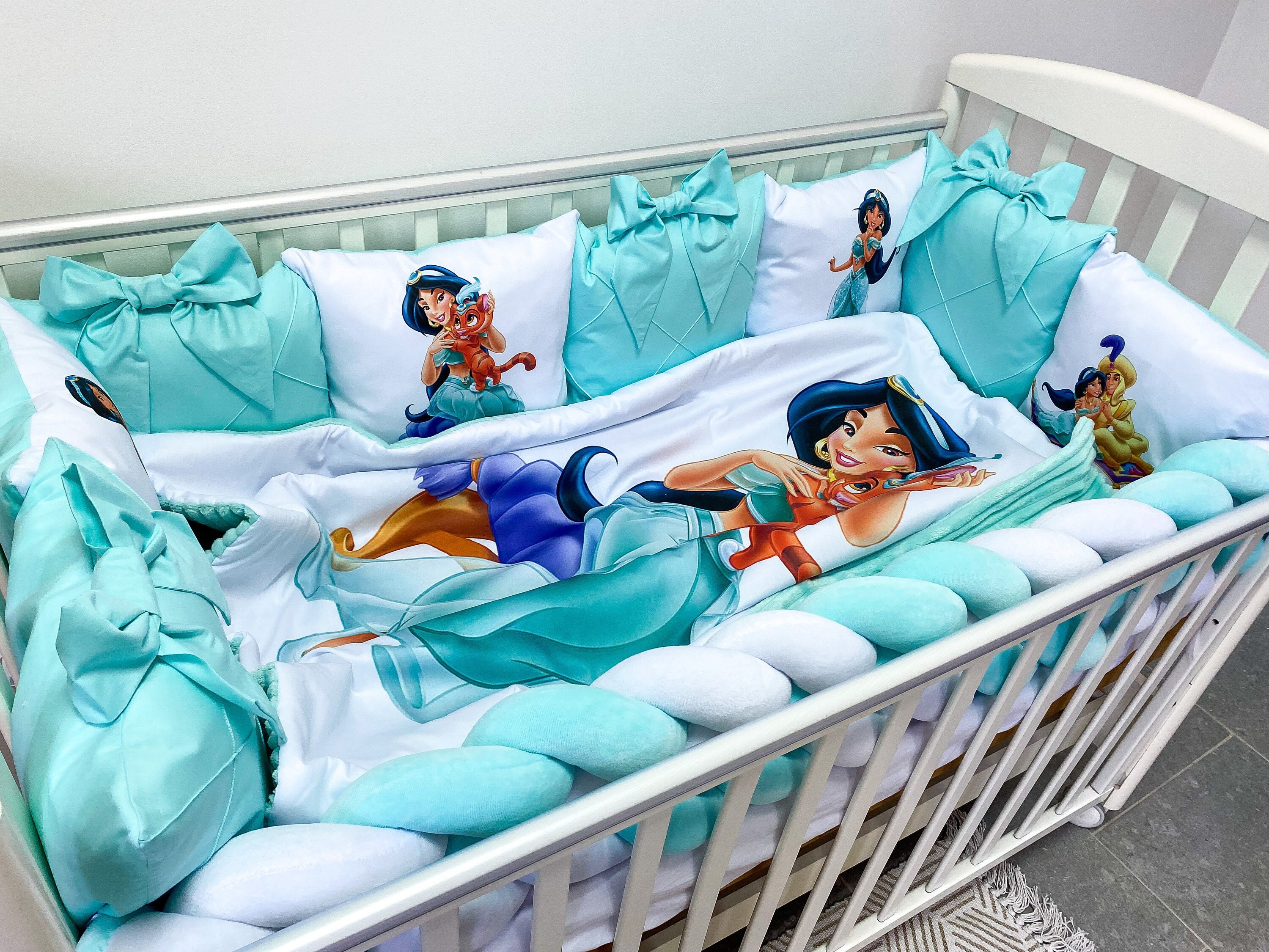 Disney Princess Ariel The Little Mermaid Cot/Crib BEDDING SET All