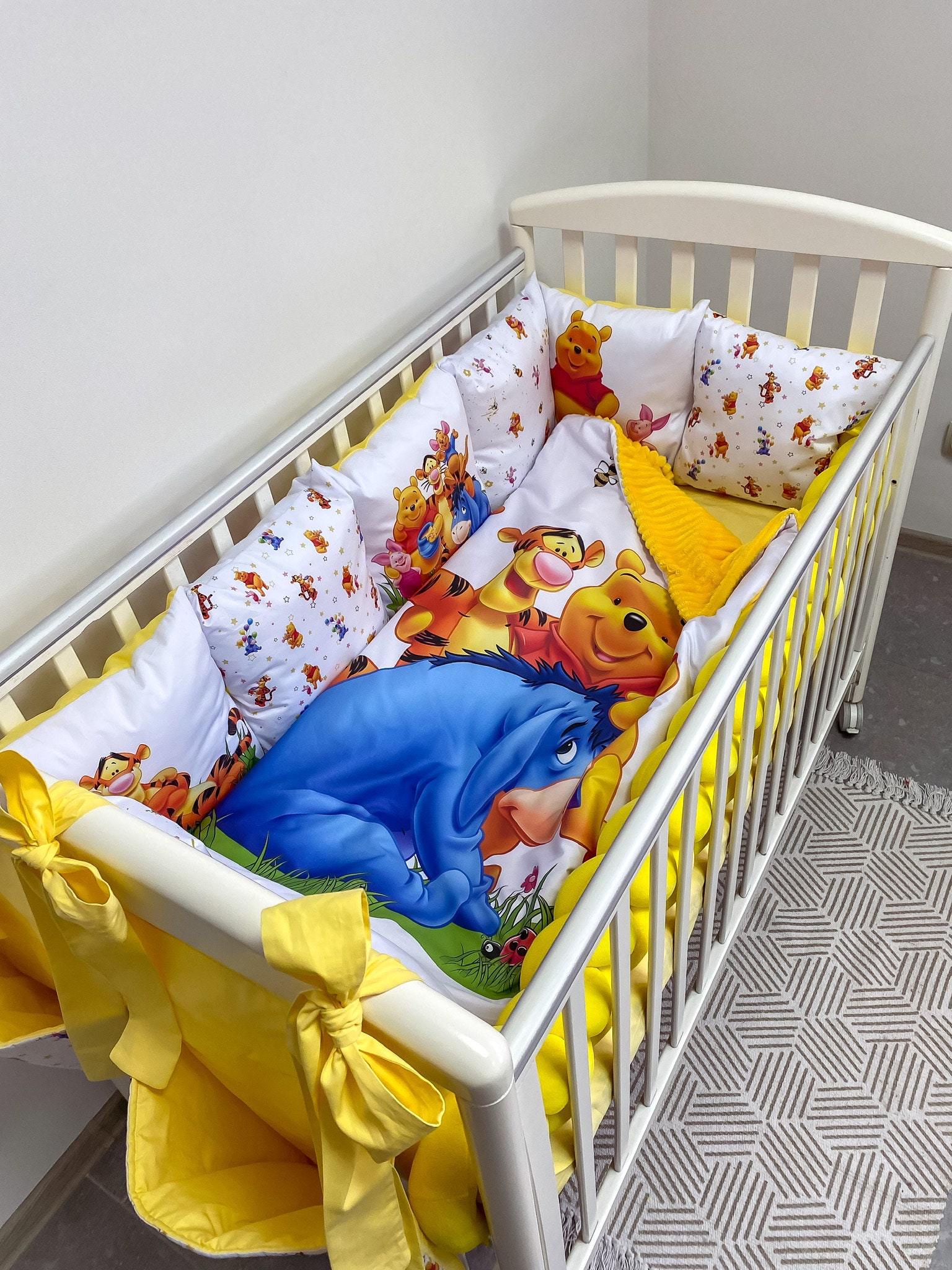 minky crib bumper