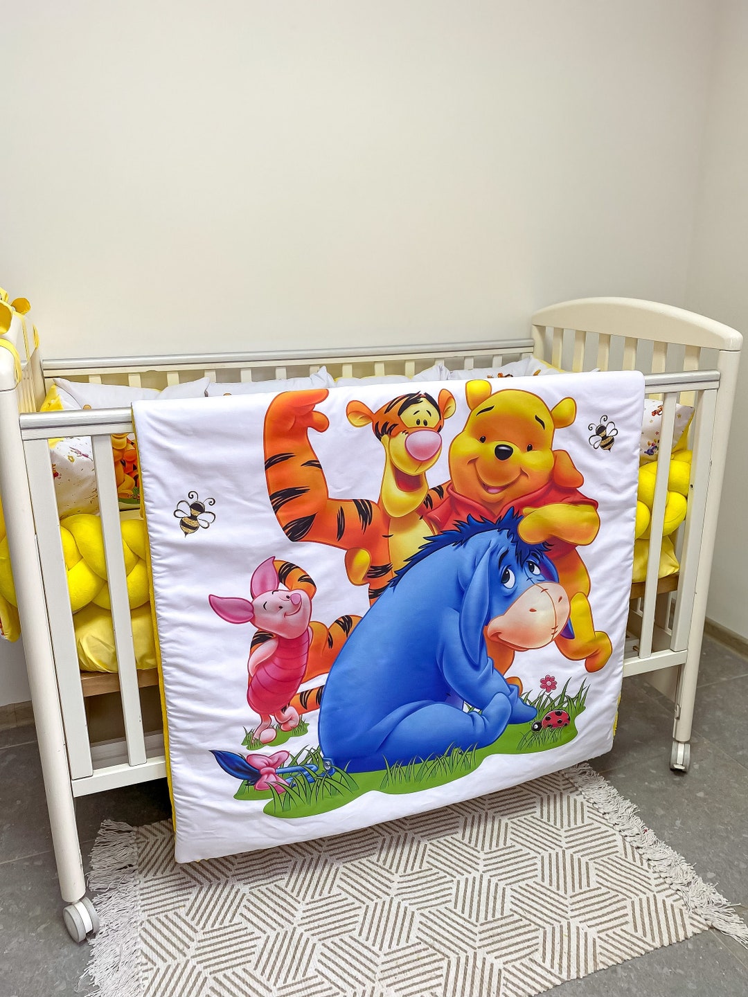 Winnie the Pooh Baby Blanket. Winnie the Pooh Bedding Se, Baby Bedding Set, Toddler Bedding Set