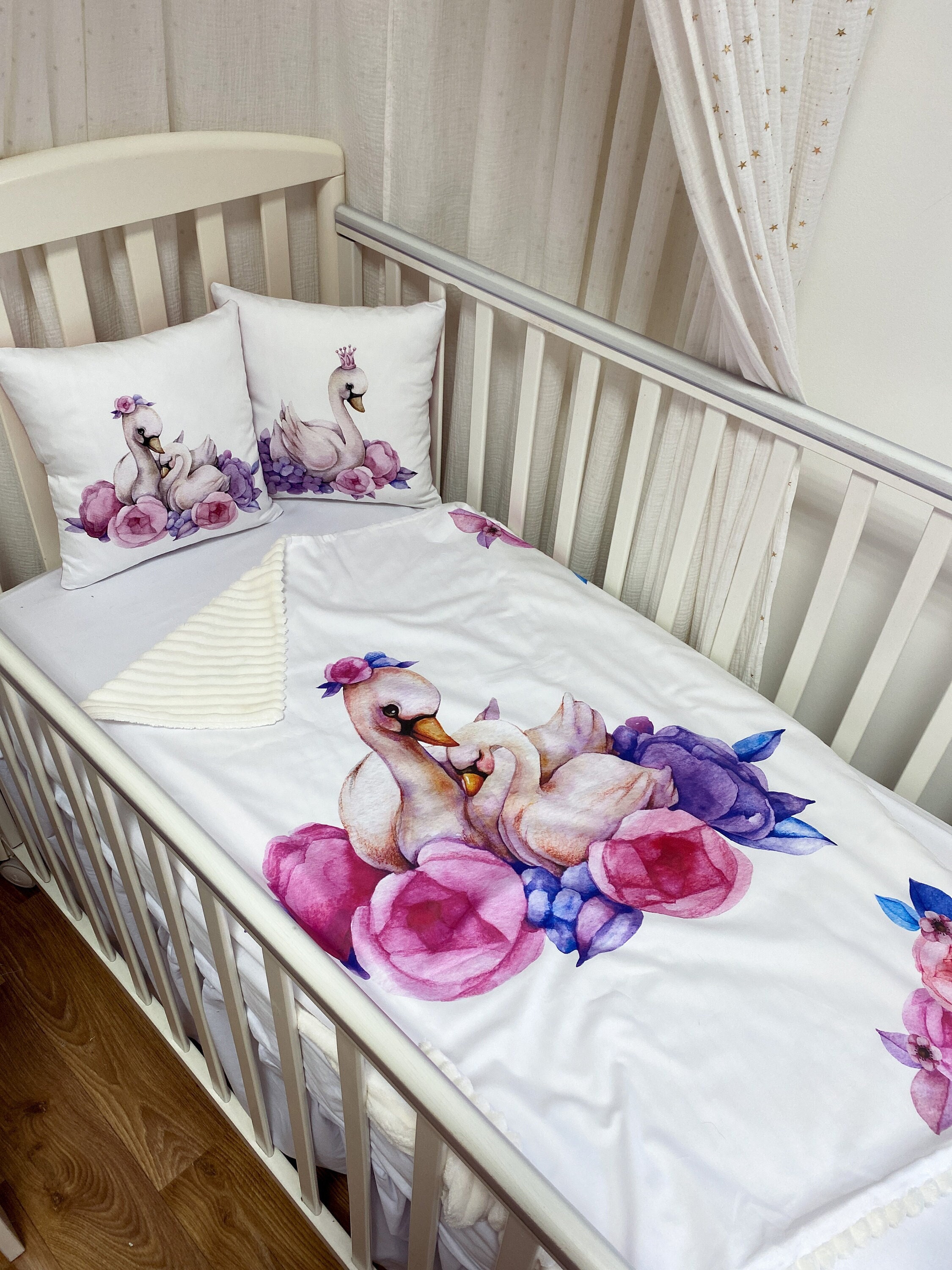 Swan nursery bedding new arrivals