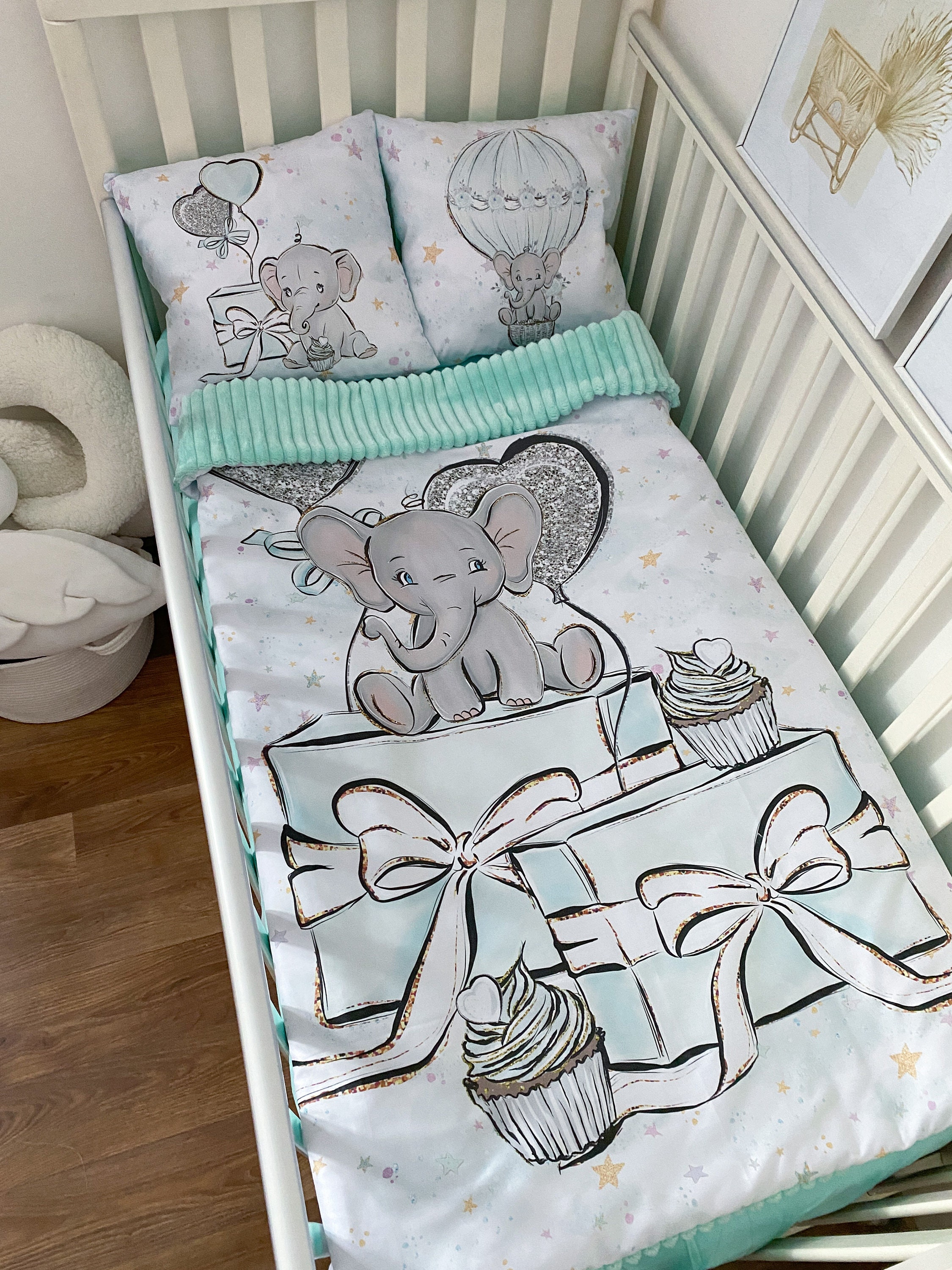 Elephant baby bedding for boy online