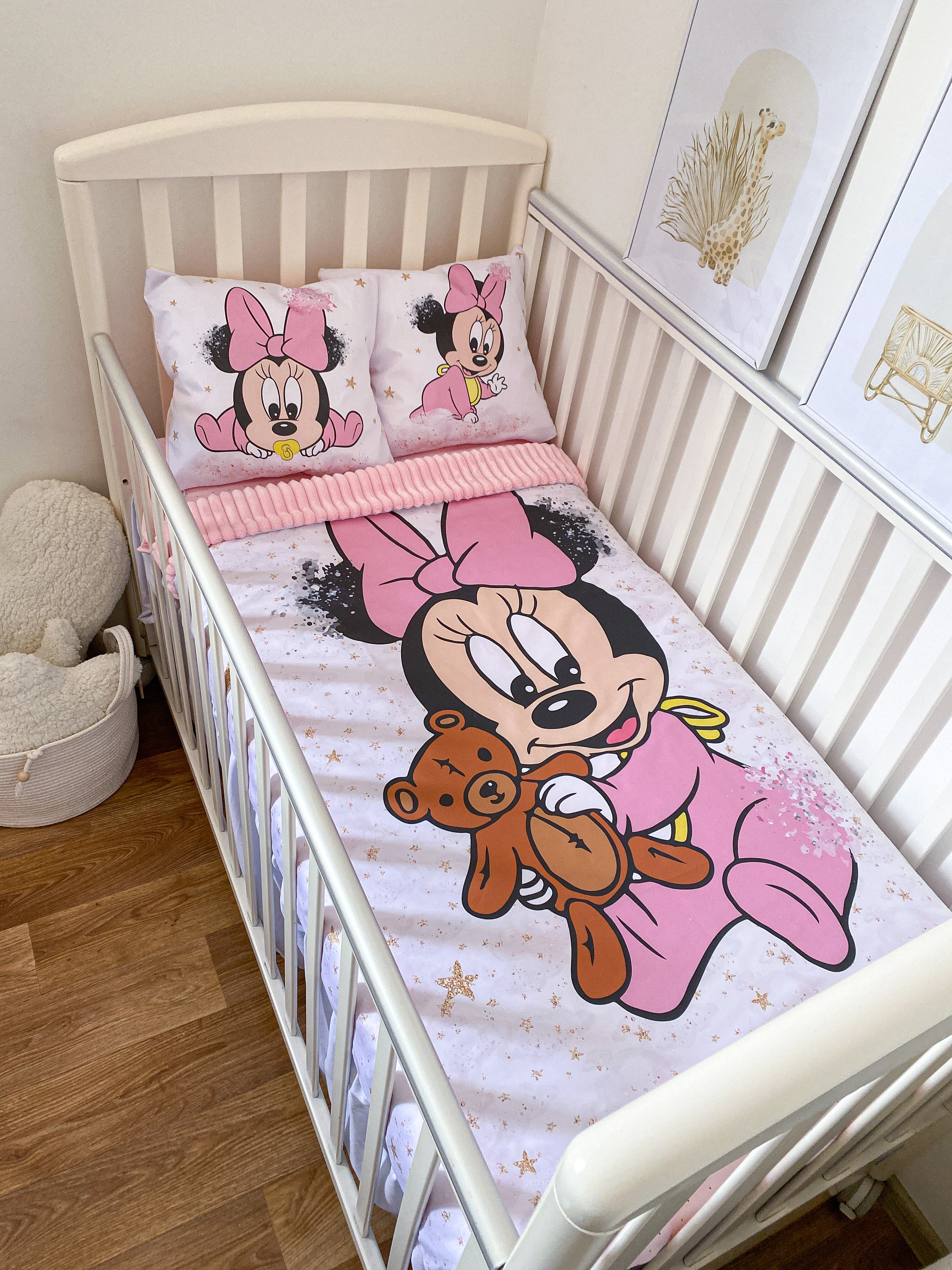 Minnie mouse fitted crib sheet new arrivals