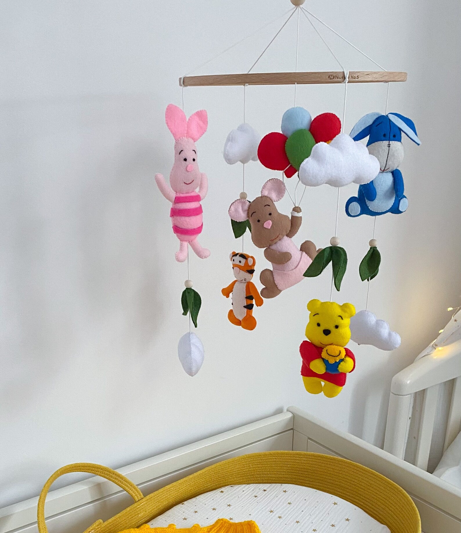 Crib Mobile winnie the Pooh. Baby Cot Mobile Felt Etsy