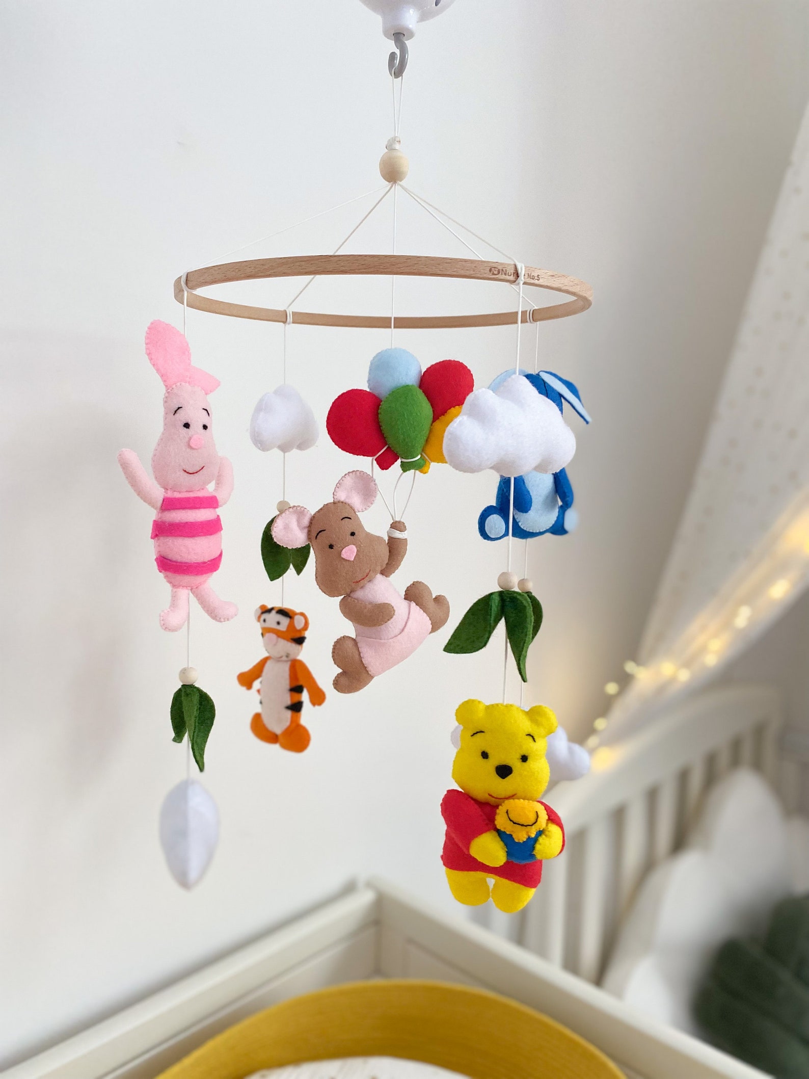 Crib Mobile winnie the Pooh. Baby Cot Mobile Felt Etsy