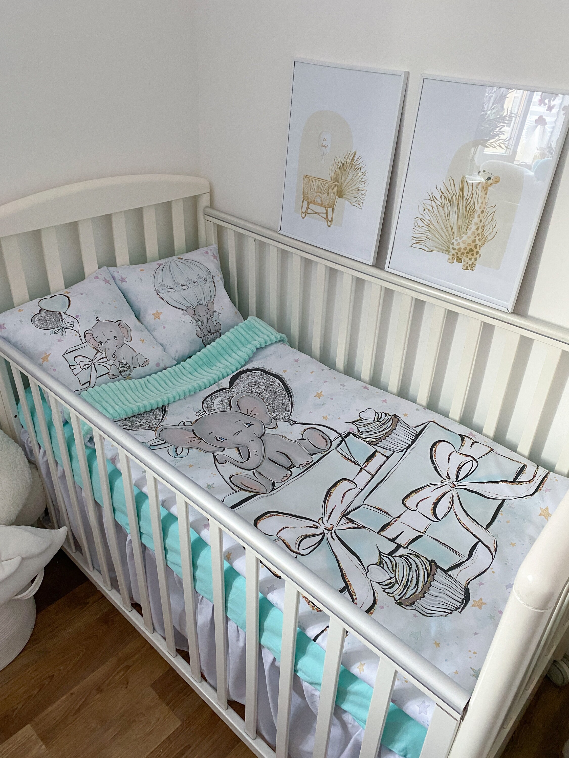 Elephant Baby Crib Bedding Set. Universal Children's Etsy