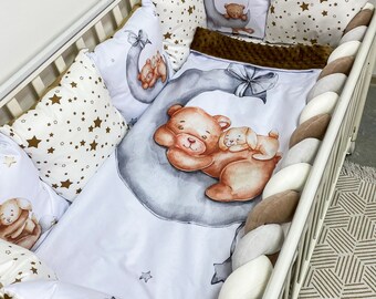 teddy bear fleece cot bedding