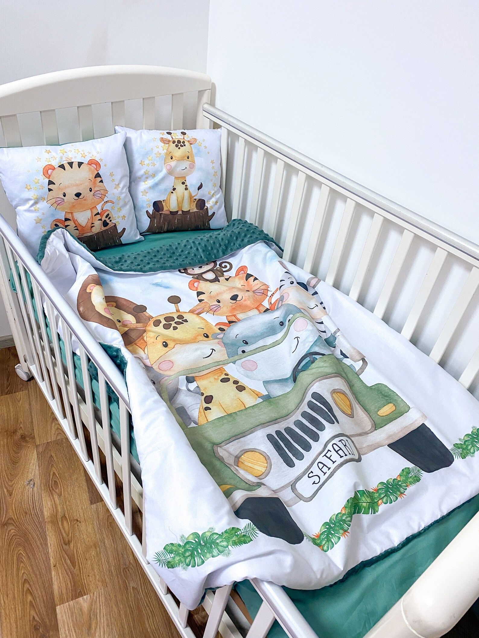 Safari Crib Bedding Set Safari Crib Blanket Elephant Etsy