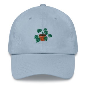 Monstera Plant Embroidered Hat