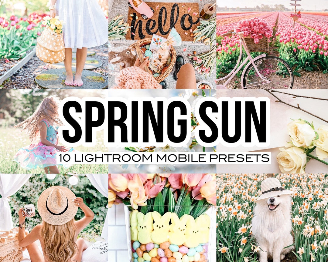 SPRING SUN Mobile Lightroom Preset for Easter, Spring Preset, Pastel ...