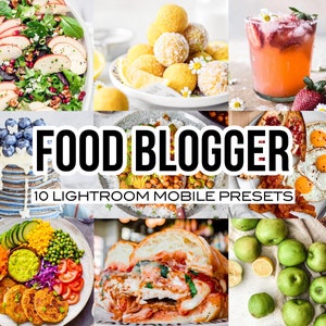 FOOD BLOGGER Mobile Lightroom Preset for vegan, healthy, fitness