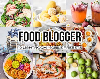 FOOD BLOGGER Mobile Lightroom Preset for vegan, healthy, fitness