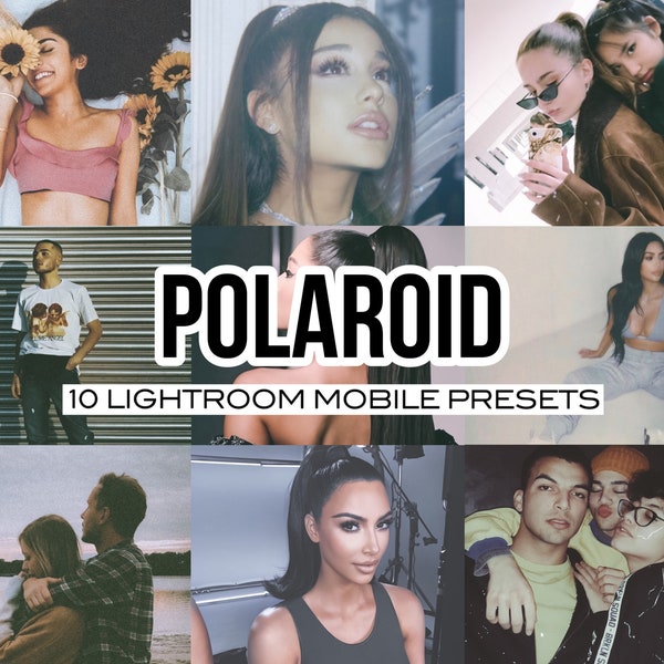 POLAROID Mobile Lightroom Preset for analog, filter,  Ariana Grande, Kim Kardashian, film, VSCO, vintage