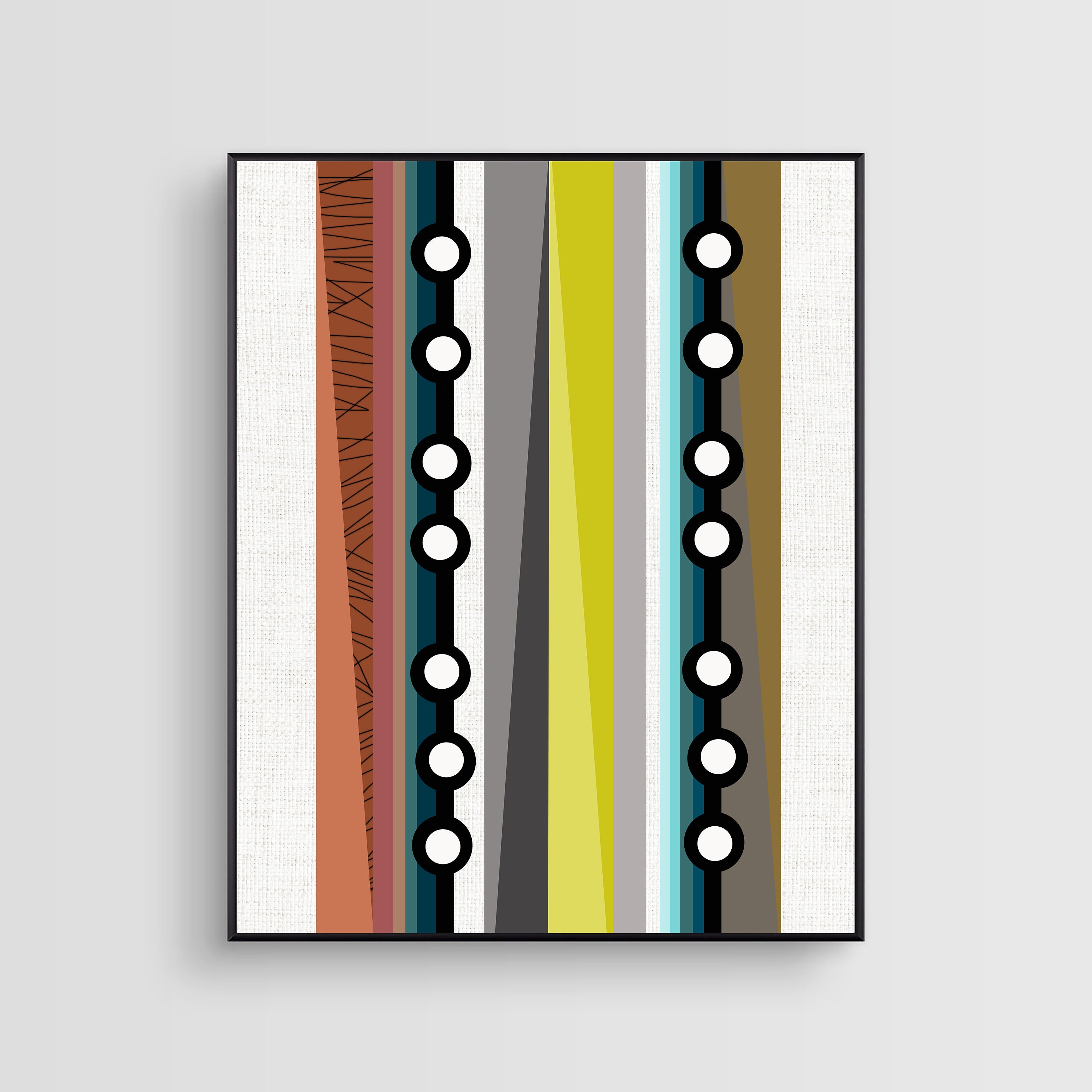 Abstract Art Print Mid Century Modern Art Modern Wall Art Etsy
