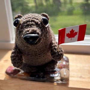 Canadian Baby Crocheted Beaver/Amigurumi/Stuffed Animal/Beaver/Gift