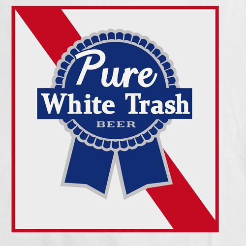 pure white trash shirt