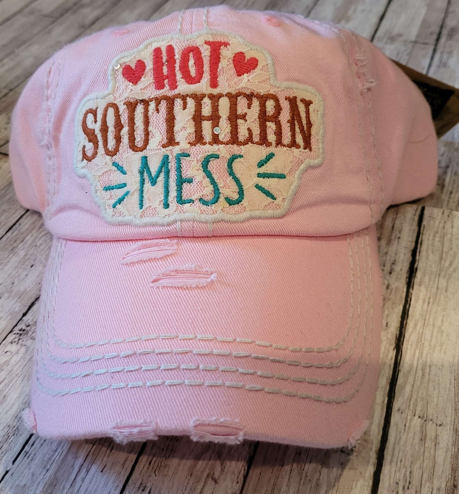 Distressed Baseball Caps Etsy