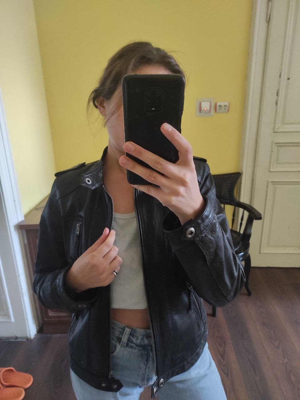 SOHO Black Leather Moto Jacket - Etsy