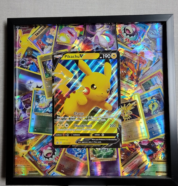 pokemon card collage Pokmon Card Collage - Framed Wall Art