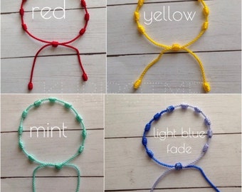 Two color 10 knots decenario bracelet