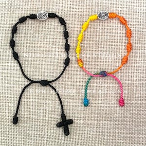 St Michael the Archangel & Guardian Angel Knotted Bracelet