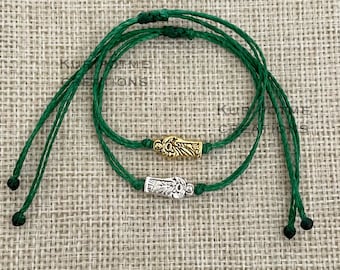 St Jude in Waterproof cord Bracelet or Anklet