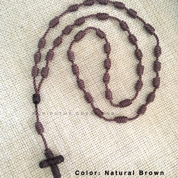 Chaplet of the Precious Blood of Jesus - knotted style - regular or necklace size