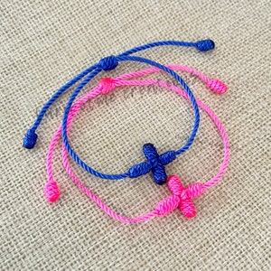 Cross Knotted String Bracelet