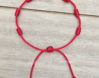 The 7 Knots Kabbalah String Bracelet