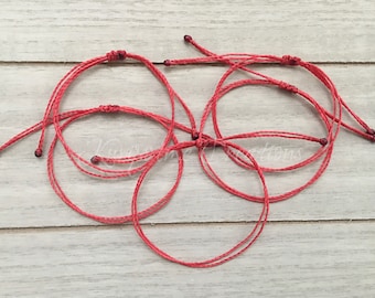 Thin Waterproof String Bracelet or Anklet