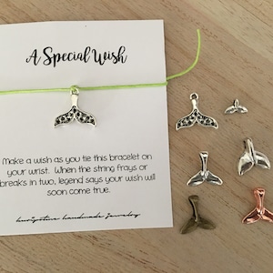 Whale Tail Wish Bracelets or Anklets