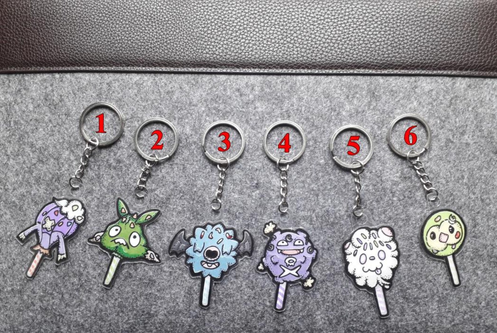 Porteclés plastifié Sucettes Pokémon fait main / Custom Etsy