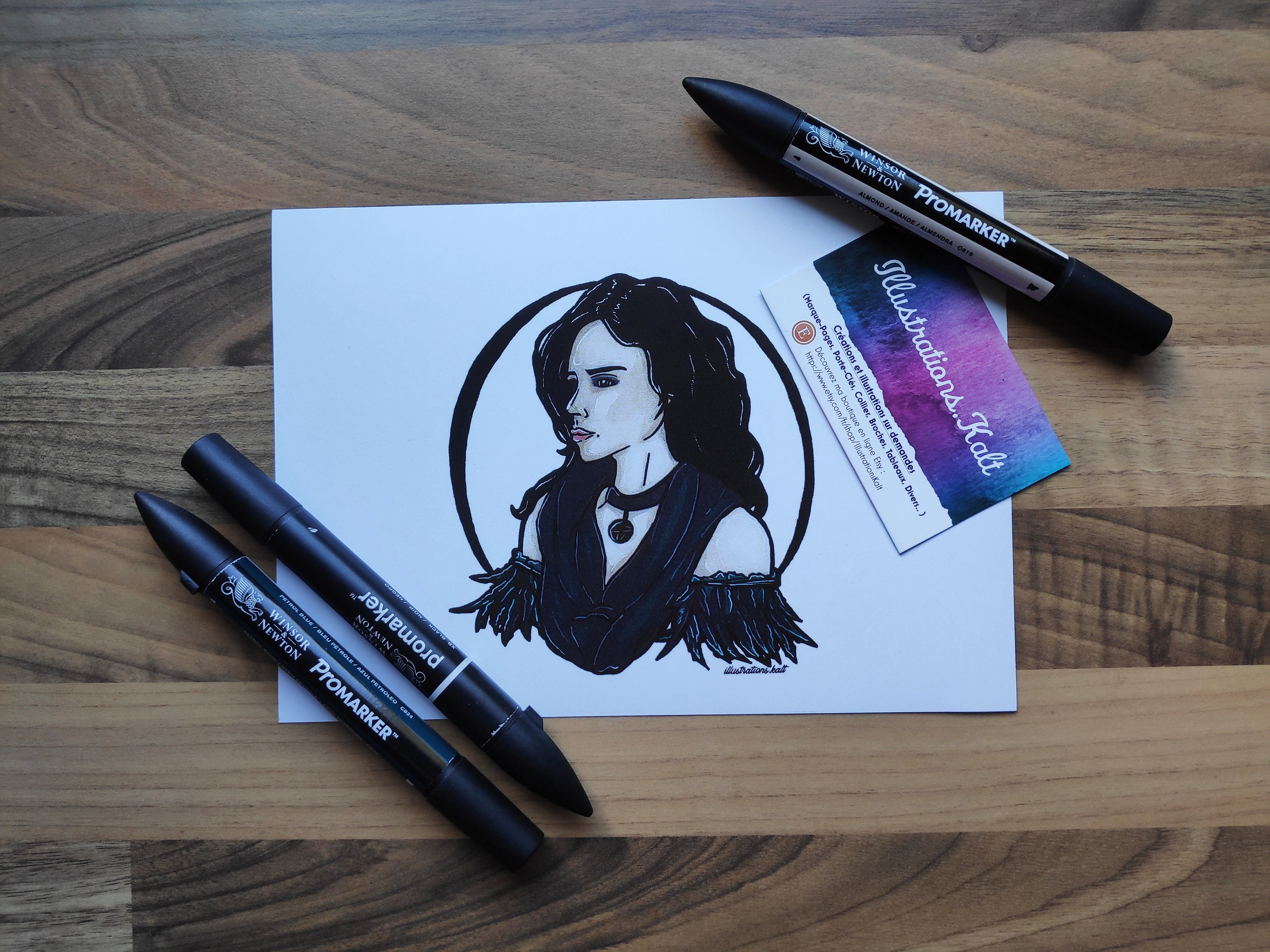 Print Fan Art Yennefer The Witcher