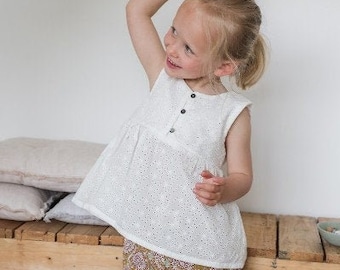 The Baby and Child Sleeveless Summer Blouse in Cotton