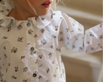 The shirt collar froufrou baby and child