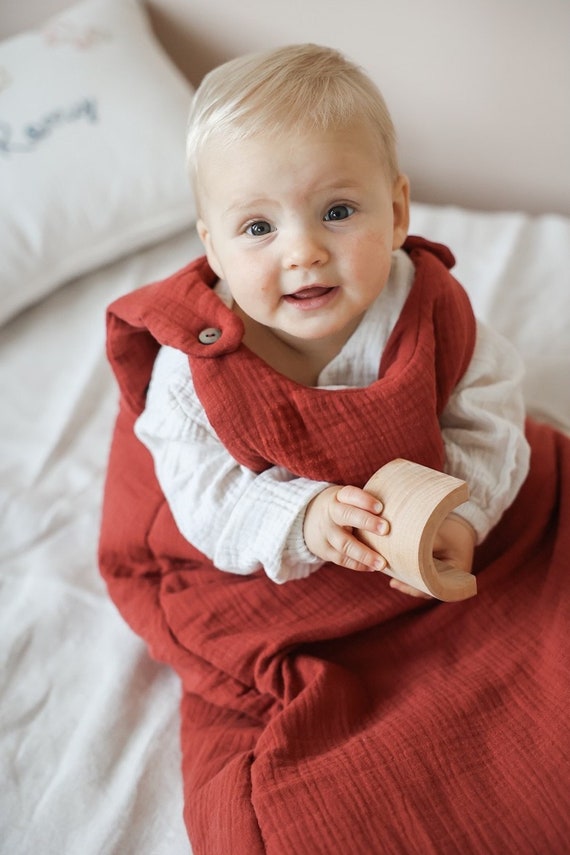 Gigoteuse bébé taille naissance/6 mois et taille 12/24 mois en double gaze  de coton personnalisable -  France