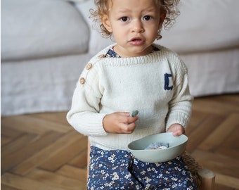 Le pull bébé et enfant à tricoter soi-même (Aiguilles 3) en laine BB Mérinos made-in-France