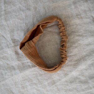 The Headband baby, girl and woman in cotton gauze Camel