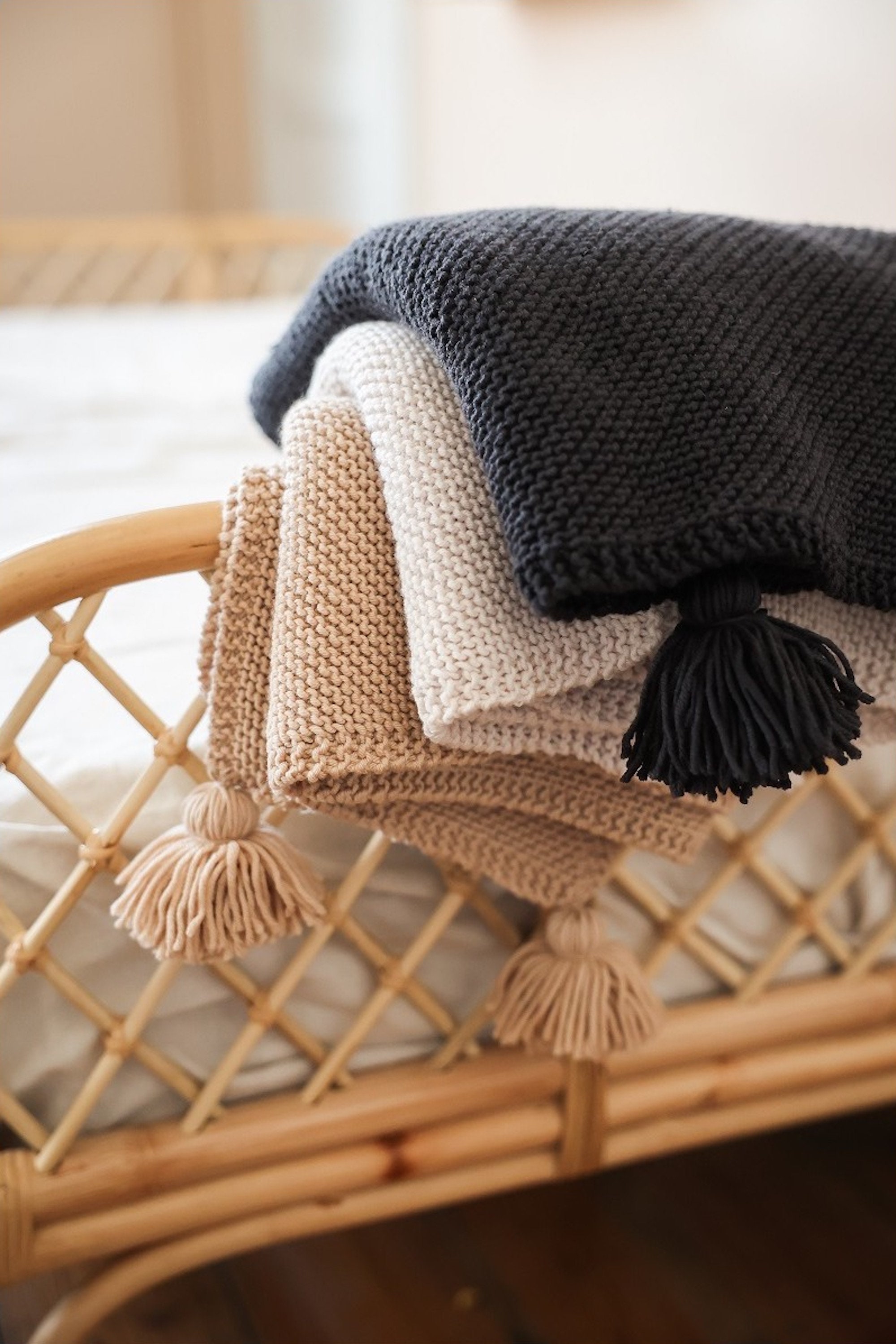 La Couverture à Tricoter Soi-Même, en Laine 100% Merinos Made-In-France