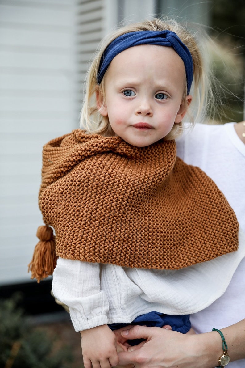 The Headband baby, girl and woman in cotton gauze Bleu