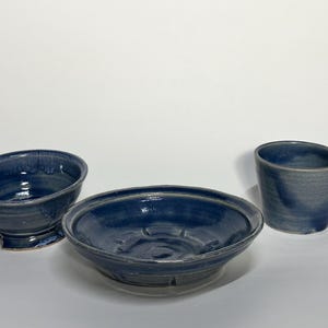 Blue Ceramic Dinnerware Set