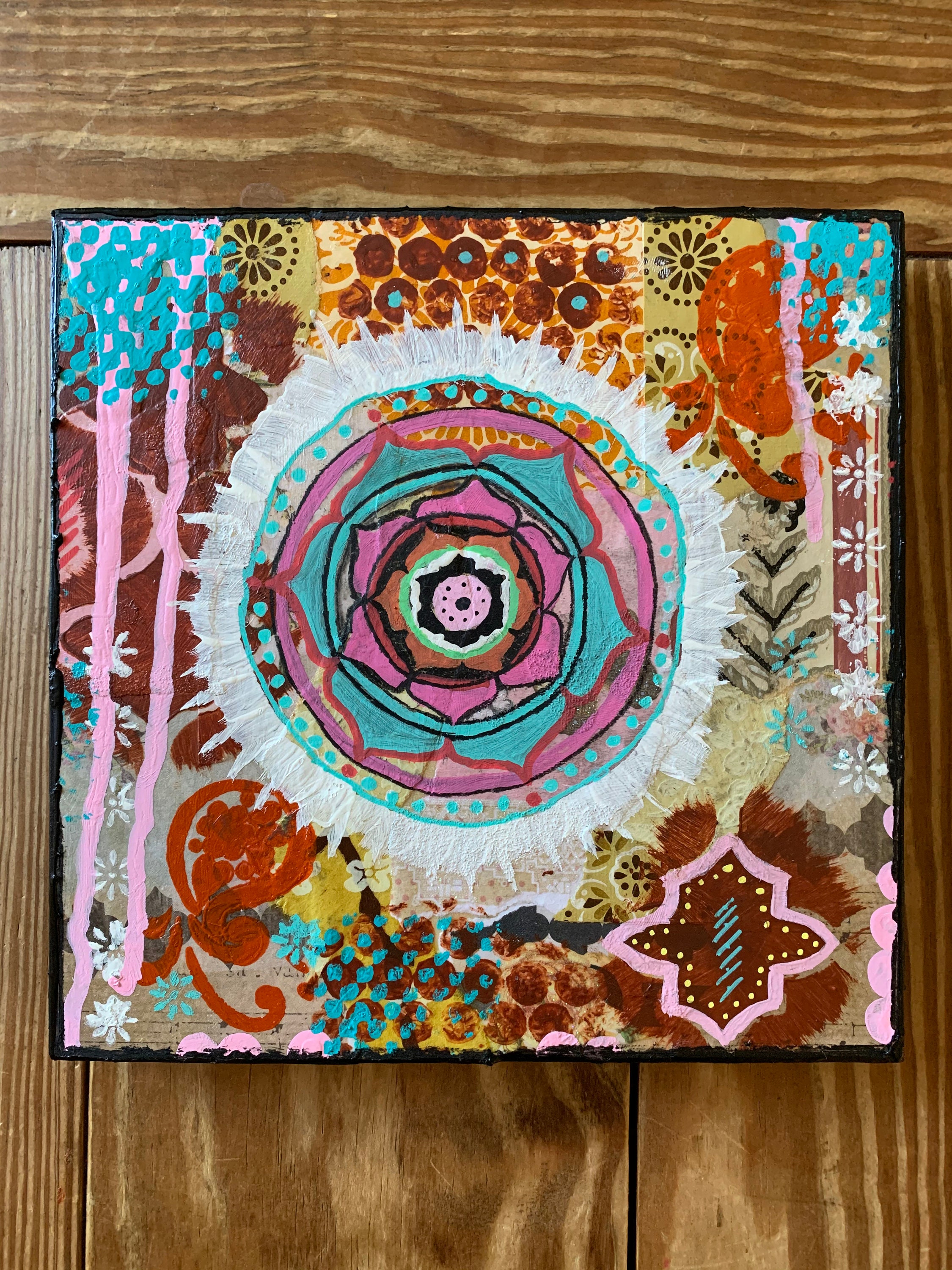 Mixed Media Mandala Mandala Art Mandala Painting Intuitive Etsy Canada
