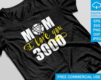 We Love You 3000 Svg Etsy