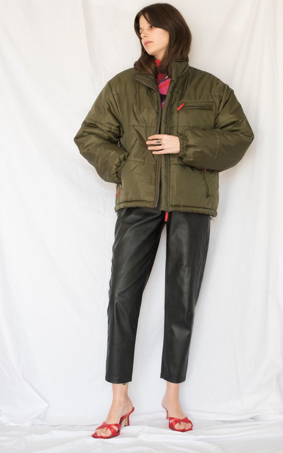 Hunter green shop puffer jacket