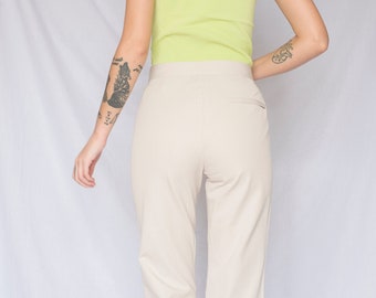 1990s DKNY Beige Suit Pants / small