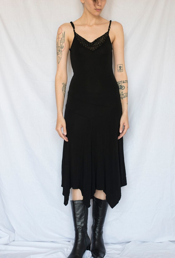 1990s Ted Baker Asymmetrical Bead Midi Dress in Black - Etsy Hong Kong 1990s Ted Baker Asymmetrical Bead Midi Dress in Black - Etsy Hong Kong