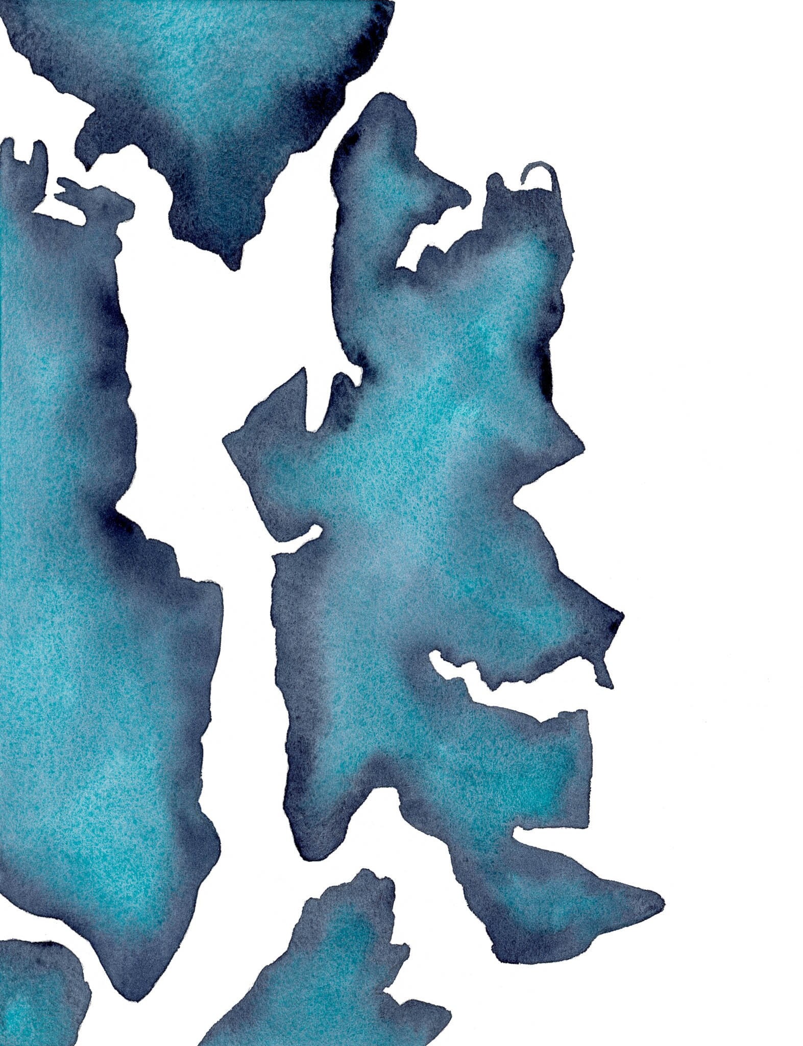 Bainbridge Island Fine Art Aquarell Druck Etsy.de