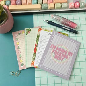 Notepad Bundle, 4 Notepads, Gifts for Friends, Gifts for her, coworker gifts